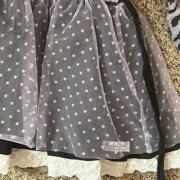 Bella & Omi girls 8 Matching Bats with tulle dress & bloomers set - Picture 3 of 5